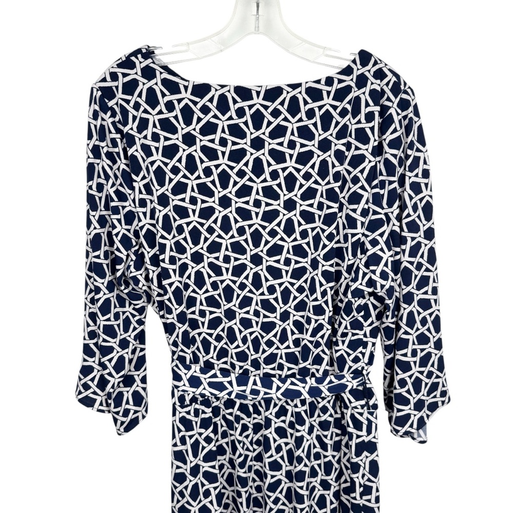 Chaus Navy Print Dress Size 2X - Picture 7 of 16